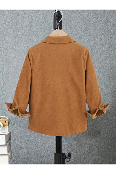 Take Two By Styli Brown Button-Up Long Sleeve Jacket