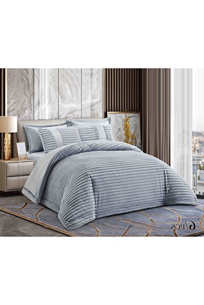 CHIRASO Cocolino Duvet Set Rabbit Fur and Velvet 200x230, ELASTIC Sheet 180x200, 4 Pillowcases