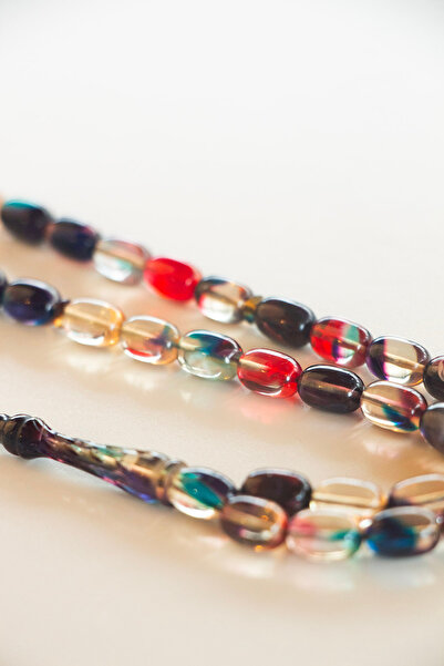 Tesbih Otağı Kalemkar Fire Amber Prayer Beads