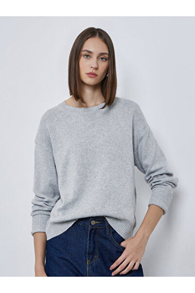 Styli Grey Regular Fit Round Neck Sweater