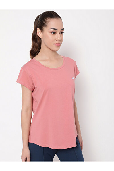 Clovia By Styli Pink Comfort Fit Active T-Shirt