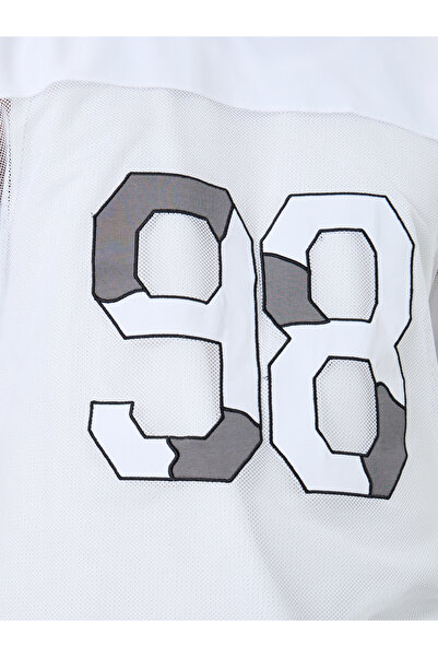 Styli Oversized Cut and Sew Panel Mesh T-Shirt