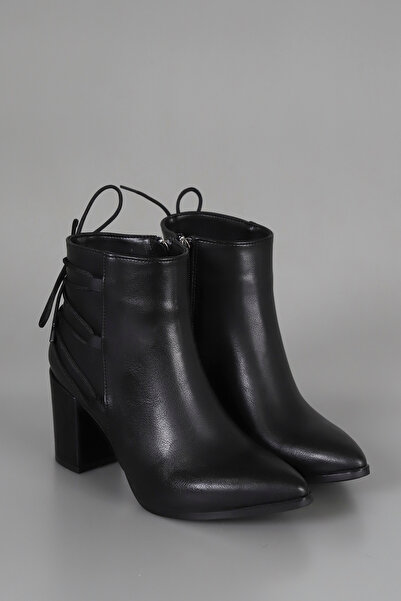 kajal ayakkabı Μπότες με φερμουάρ ALS 185 με λεπτομέρεια με κορδόνια