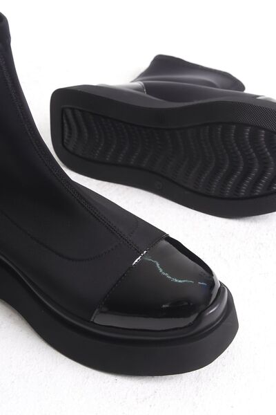 FEMME Kadın Kalın Taban Streç Günlük Bot Sasha