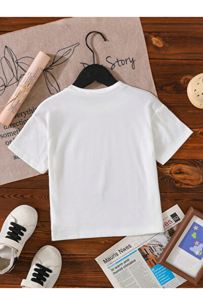 Take Two By Styli Teens Bow Print Short Sleeve T-Shirt