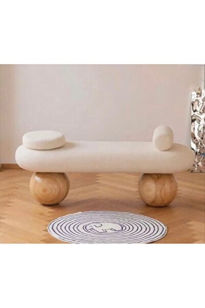 larissa design ahşap bench-puf kürelerimiz masif ahşaptır (renk ve ölçü seçen...