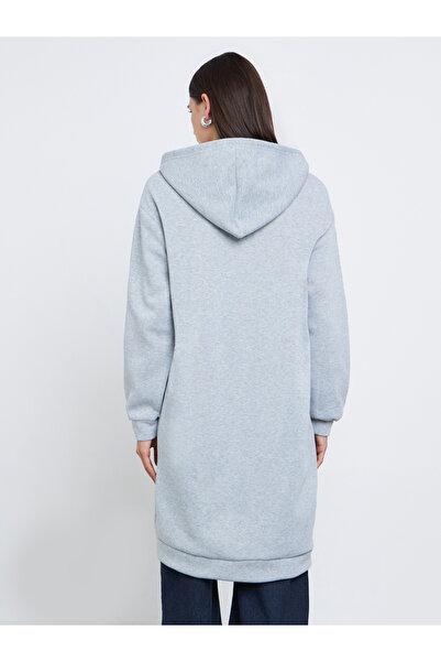 Styli Grey Hooded Utility Jacket with Front Zip