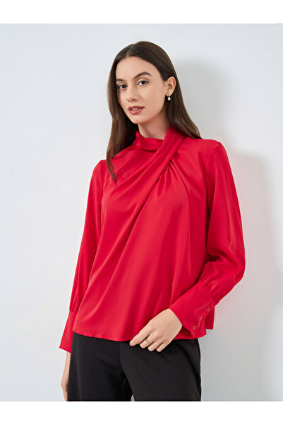Take Two By Styli Solid Cross Neck Long Sleeve Top