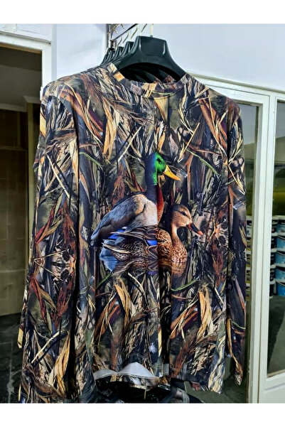 HT Outdoor Our saddle-patterned duck-figured long-sleeve T-shorts model