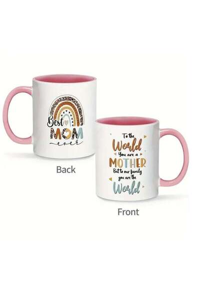 NASAQ RYN 11oz Ceramic Best Mom Coffee Mug - Pink