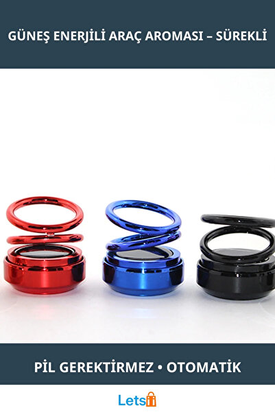 Letsii Güneş Enerjili Doğal Araç Aroması
