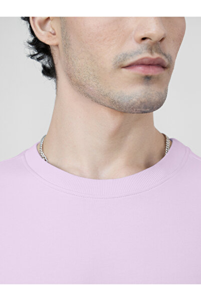 The Souled Store By Styli Men Lilac Oversized Dropped Shoulder T-Shirt