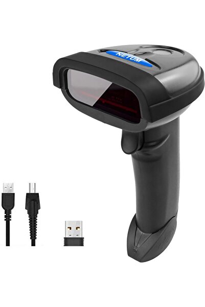 NETUM Wireless Barcode Scanner 2.4GHz Handheld USB Rechargeable NT-1698W