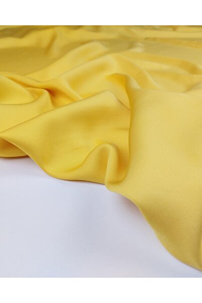 Kumaş Parça Țesătură creponată de culoare galben închis (lățime 125 cm x lung...