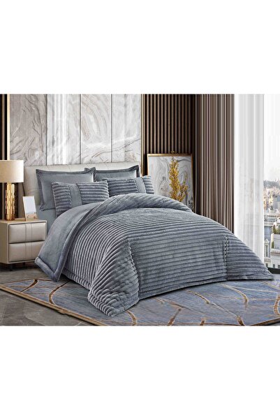 CHIRASO Cocolino Duvet Set Rabbit Fur and Velvet 200x230, ELASTIC Sheet 180x200, 4 Pillowcases