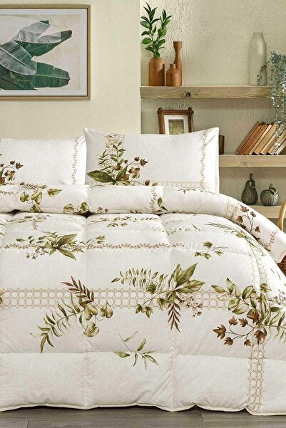 Özdilek Nev Forest Ivy Çift Kişilik Uyku Seti Krem
