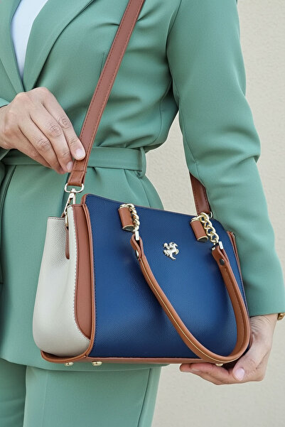 POLO CLUB Women's Polo 4 Compartment Chain Detailed Long Crossbody Strap & Handbag (24X19 cm)