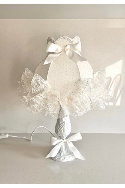 luluavizem sinem semiz Luluavizem Patentli Ekru Puantiye Abajur Bebek Çocuk G...