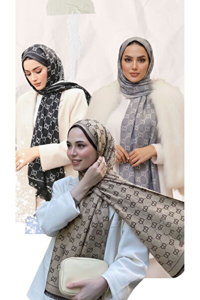 De Rosa Jakar Çift Taraflı Şal Seti 3'lü Şal Hediye Seti