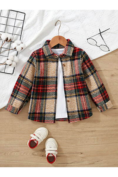 Take Two By Styli Boys Checked Button Up Long Sleeve Shirt