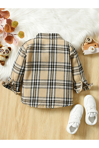 Take Two By Styli Boys Checked Button Up Long Sleeve Shirt