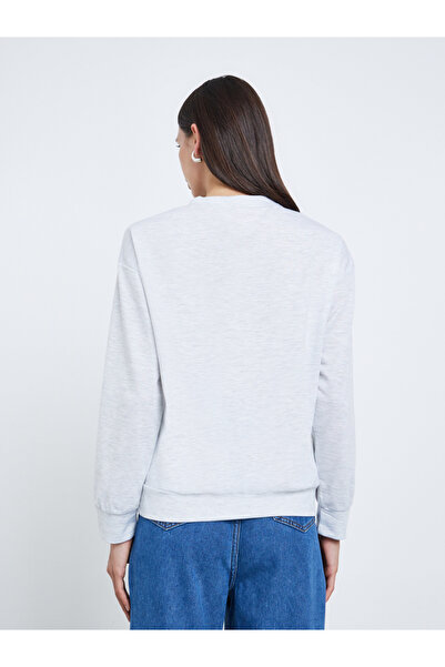 Take Two By Styli Grey Sunday Running Club Slogan Sweatshirt