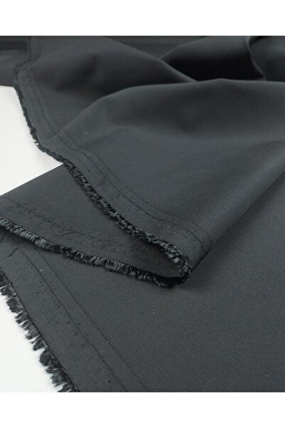 Kumaş Parça Siyah Renkte Paraşüt Krep Arası Kumaş (En 140 cm x Boy 170 cm)