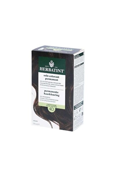 Herbatint Bitkisel Özlü Kalıcı Saç Boyası | Altın Kestane (Golden Chestnut 4D...