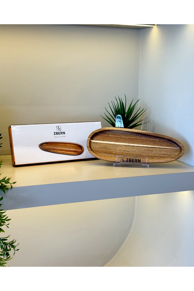 Gifts and More Hacı Ali 27.5X10.5Cm Acacia Tray