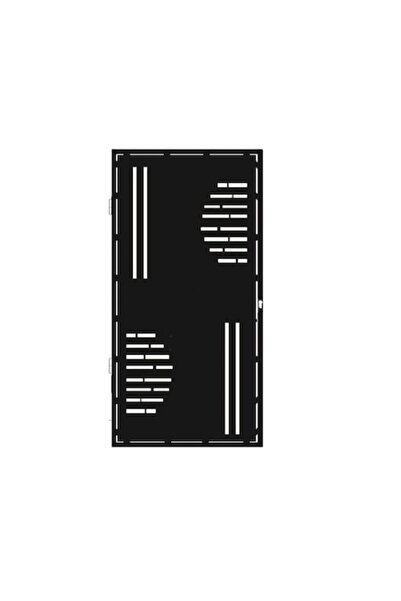 METALDESIGN Poartă pietonală, tablă perforată tăiată cu plasmă CNC, PP015, 16...