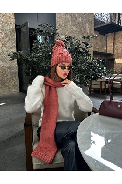 LAGRANZE Filay Women's Scarf Beanie Set of 2