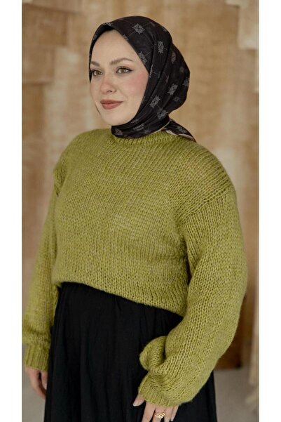 locella Soft Pamuk Eşarp Acı Kahve-12