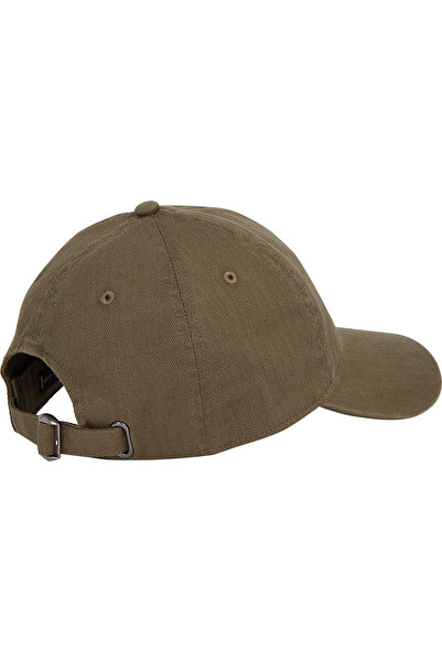 Tommy Hilfiger Men Army Green Corporate Herringbone Baseball Cap