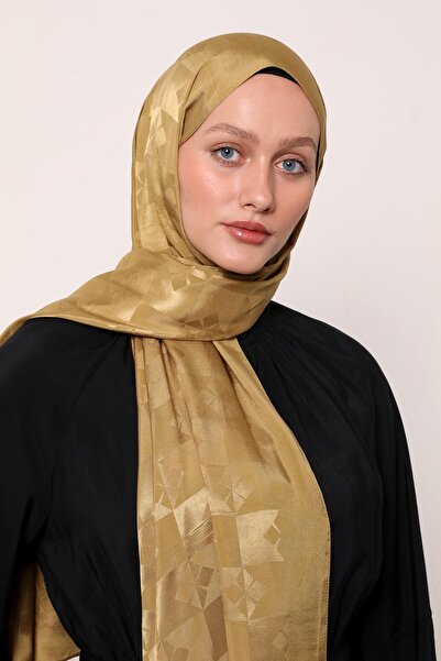 LuvenSara شال حرير جاكار |   الزيت الأخضر