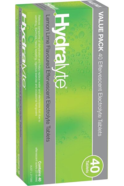 HYDRALYTE Effervescent Electrolyte Tablets Double Pack, Lemon