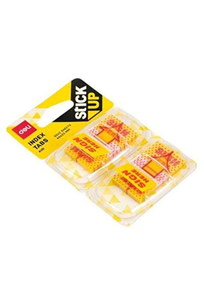 Deli Pack of 24 Sign Here Sticky Note Yellow