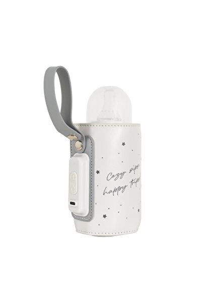 Cangaroo Incalzitor portabil pentru biberoane Thermo Beige,design compact,inc...