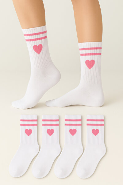 Ducks Socks Women's 4-Piece Bamboo Stitch-Free Heart College Socks