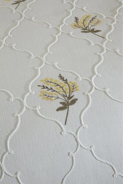 Çeyiz Diyarı Bukata Nakışlı Şönil 2 Parça Tek Kişilik Yatak Örtüsü