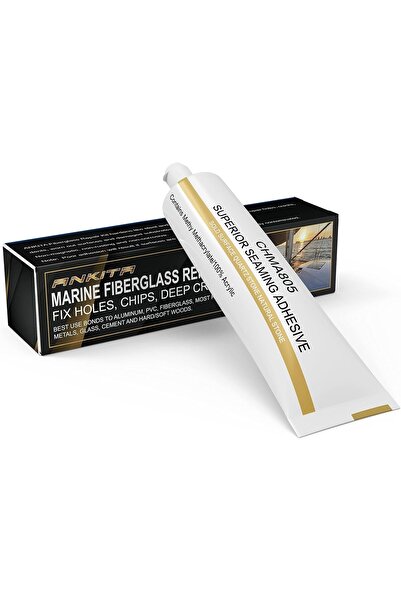 Ankita طقم إصلاح الألياف الزجاجية البحرية - حشو إيبوكسي جل كوت للقوارب - أبيض