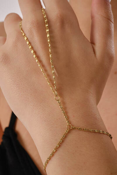 ByFlorya Jewelry Steel Snail Shahmeran Paperclip Chain Shahmeran Bracelet