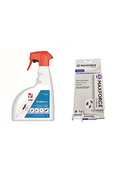 envu Insecticid: Maxforce Gel 5 g + Draker RTU 1 L - for cockroaches, ants, fleas, mosquitoes