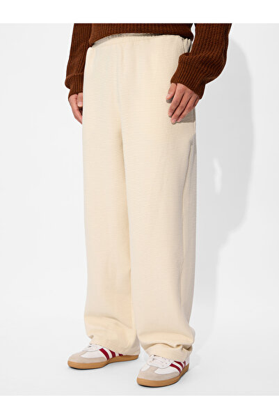 The Souled Store By Styli Cream Relaxed Fit Korean Joggers