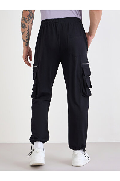 Styli Metallic Zipper Regular Cargo Jogger