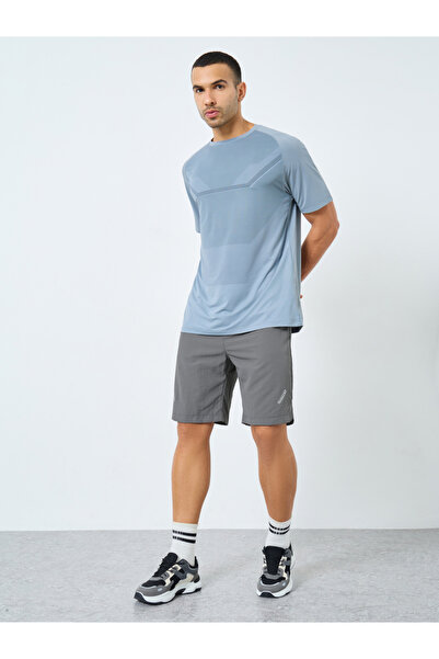 Styli Men Grey Regular Fit Athleisure Shorts