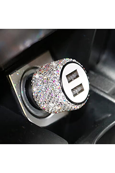 Fox Taşlı Işıltılı Araç Çakmaklık Şarjı