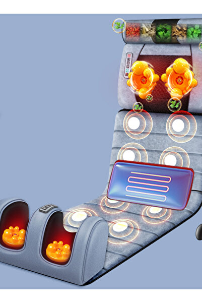 Sumkyle حصيرة تدليك كهربائية للرقبة والظهر والقدم لتخفيف آلام الجسم بالكامل، ...