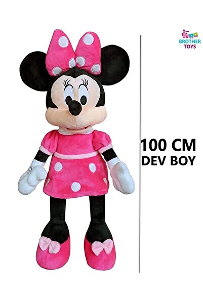 Brother Toys 100 Cm. Dev Boy Mickey Minnie Mouse Peluş Oyuncak  Fare Mini Miki Maus