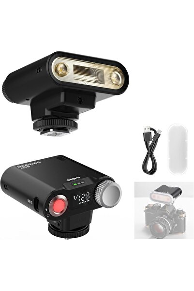 NEEWER فلاش Z160 SE صغير، فلاش GN15 سريع الحركة بقوة 20 واط، 6000±200 كلفن، ي...