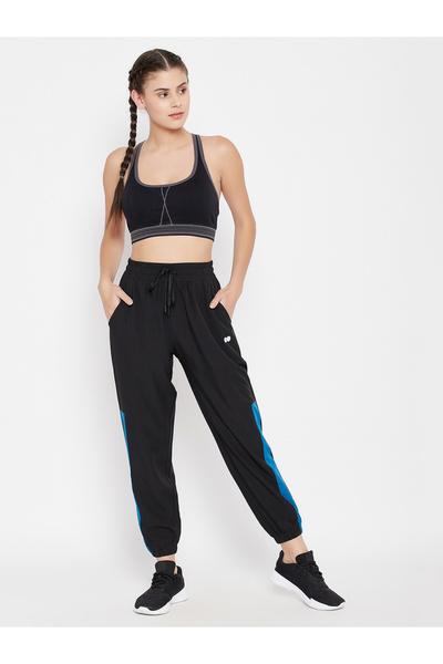 Clovia By Styli Black Comfort Fit Active Track Pants